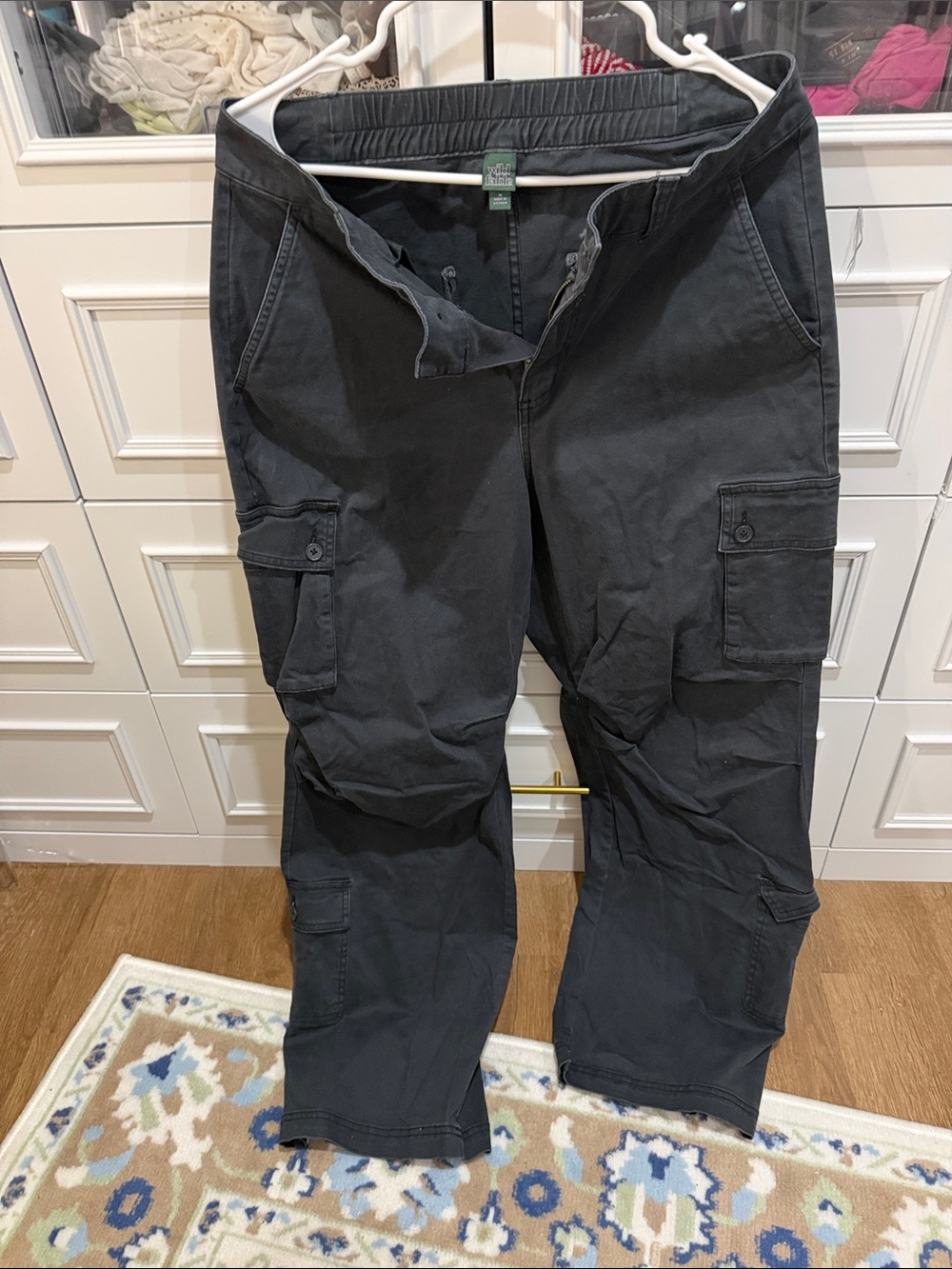 wild fable Wide-Leg Cargo Pants gray size M
